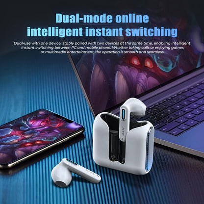 HTC NE49 Wireless Headphones Earphones Bluetooth V6.0 TWS In-Ear Comfortable Earbuds Ultra Low Latency AI Translator Earbuds