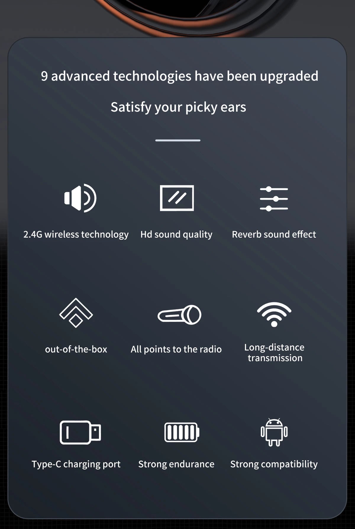 Wireless Lavalier Microphone Portable Audio Video Recording Mini Mic for iPhone Android Live Broadcast Gaming Phone Mic