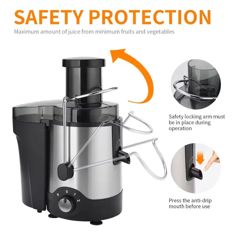 Juicer ALW-J01 110V/220V  Centrifugal Electric Fully Automatic Stainless Steel Multi-Function Juicer Separation for Home Use