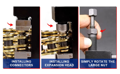 Motorcycle maintenance tool, chain disassembly special tool, suitable for 520 525 530 chain breaker willow nail kit