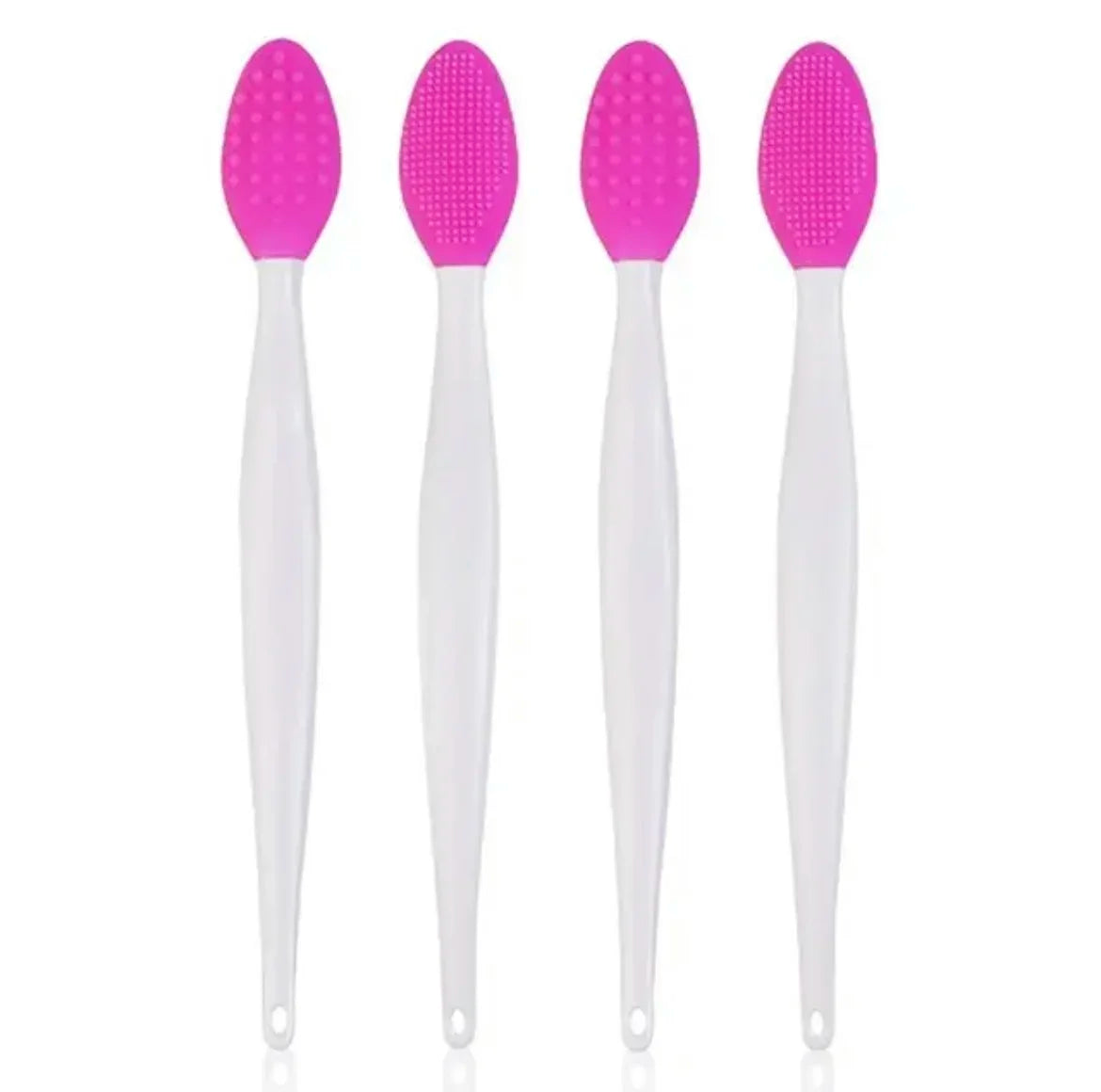 1PC/4PCS  Beauty Skin Care Wash Face Silicone Brush With Replacement Head Exfoliating Nose Clean Blackhead Removal Brushes Tools