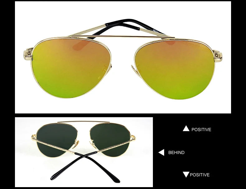 TAGION Brand New Men's Pilot Sunglasses Women Men Alloy Frame Fashion Sunglasses Driving Lenses Unisex Eyewear 2767