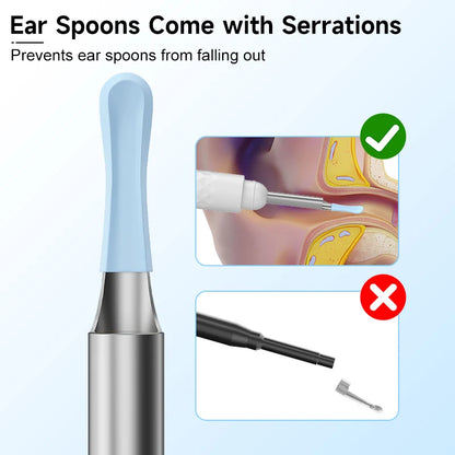 Smart Visual Ear Sticks HD1080P 4.2MM Camera WIFI Ear Pick Ear Cleaner Ear Spoon Wireless Endoscope Health Care Waterproof 6LEDs