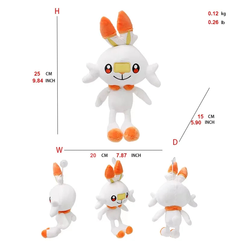 New Pokemon Pikachu Plush Toy Sprigatito Fuecoco Groudo Meowscarada Floragato Cinderace Keldeo Exegguto Shinx Stuff Peluche Doll