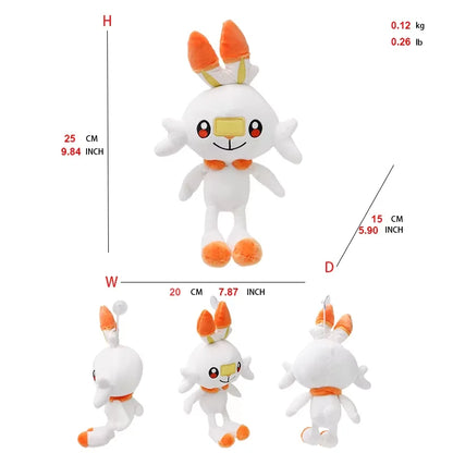 New Pokemon Pikachu Plush Toy Sprigatito Fuecoco Groudo Meowscarada Floragato Cinderace Keldeo Exegguto Shinx Stuff Peluche Doll