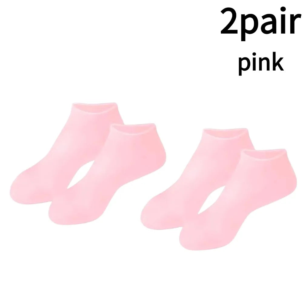 1-5pairs Moisturizing Foot Socks,Silicone Socks for Dry Cracked Feet Women's Foot Socks Cracked Dead Skin Remove Protector