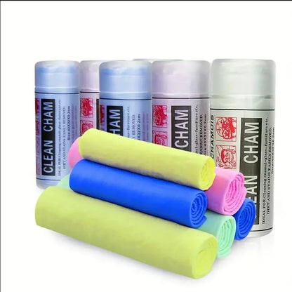 ISGTDRM Pva Wash Car Towel Quick-Dry Towel Ultra Absorbent Scratch-Free Reusable For Auto Maintenance Soft Deerskin Cloth