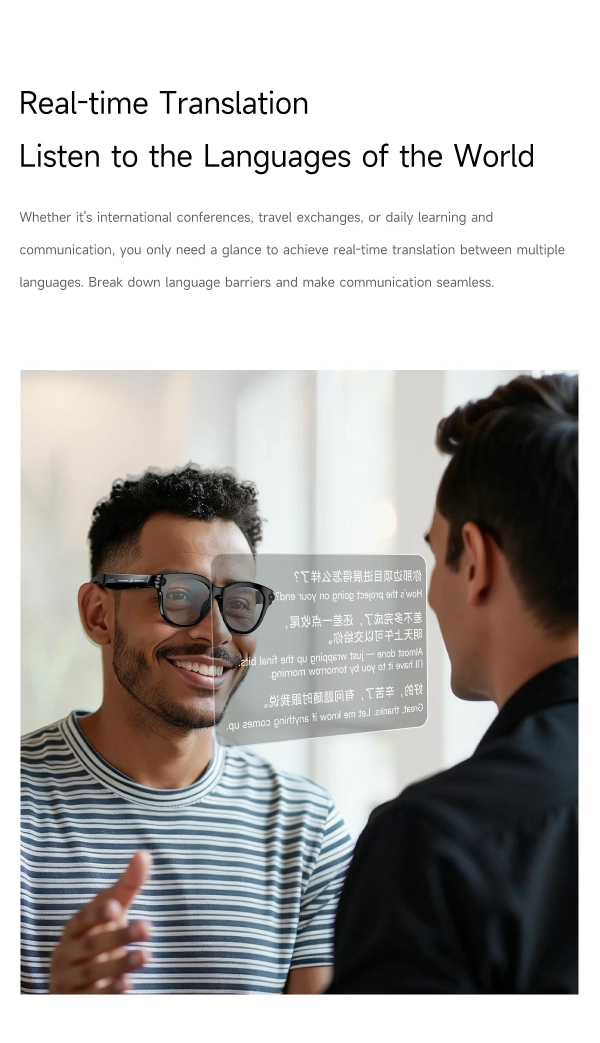Lenovo Smart AI Glasses 8K 1600W Camera Record Bluetooth Calling Music Player Sunglasses Color Change AI Translation Glasses Men