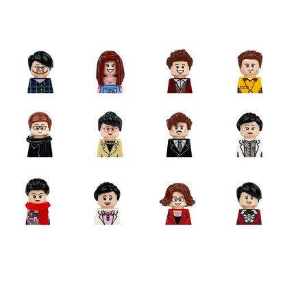 City Career 3D Building Block Dolls Toys Cartoon Character Models Mini Action Figures Educational Toys Children's Gifts