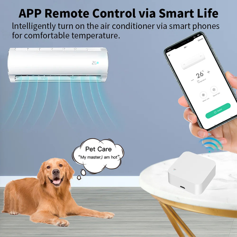 Tuya WiFi IR Remote Control With Multi-mode Gateway Zigbee Hub for Smart Home via APP Smart Life Work with Google Home Alexa