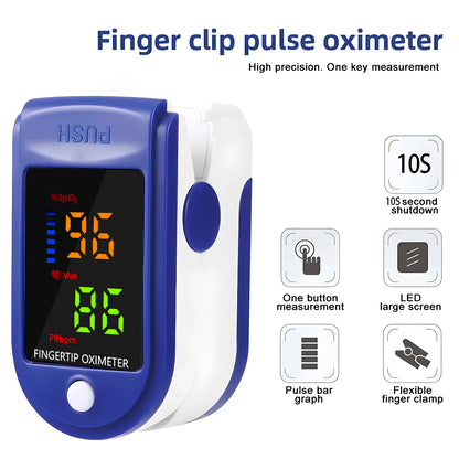Oximeter Portable Fingertip Pulse Blood Oxygen Saturation Monitor With Lcd Display Fingertip Oximeter Testing SpO2 Health Care