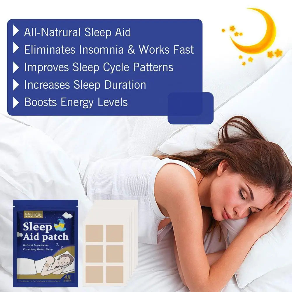 10pcs Adult Sleeping Patches Relieve Stress Promote Sleep Hypnotic Artifact Adult Soothing Decompression Massage Relax Stickers