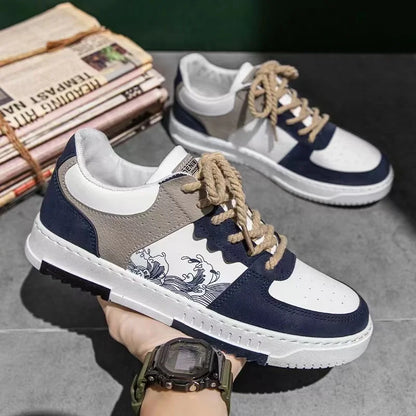 Fashionable Multifunctional Anti Slip and Wear-Resistant Casual Skateboarding Shoes Designed Specifically for Men, Men's Lightwe