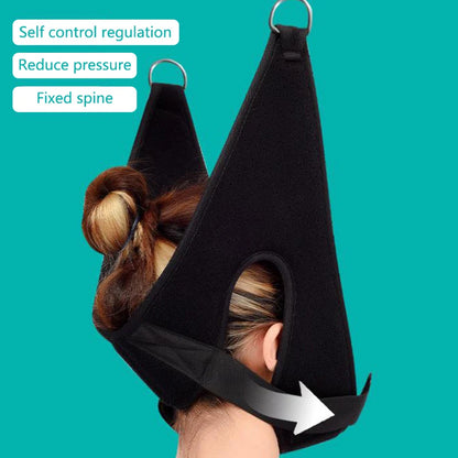 1pcs NEW Hanging Cervical Traction Device Soft Neck Stretching Belt Pain Relief Metal Bracket Chiropractic Neck Traction Cushion