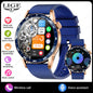 LIGE Full Touch Smartwatch Outdoor Military Smart Watch 1.38" HD Screen Bluetooth Call IP68 Waterproof Sport Fitness Watches Men
