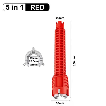 New 8 In 1 Multi Purpose Faucet and Sink Installer Wrench Anti-Slip Handle Double Head Wrench Tool Extra-long design Wrench Tool