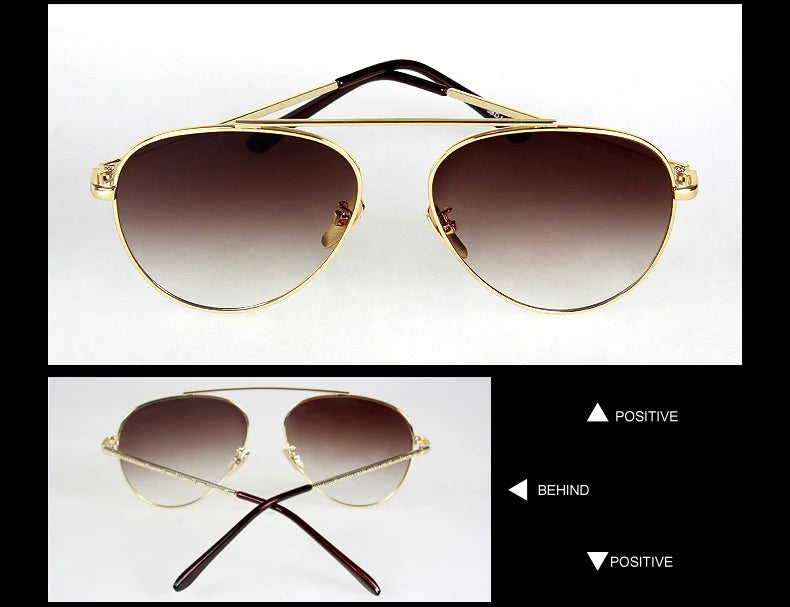 TAGION Brand New Men's Pilot Sunglasses Women Men Alloy Frame Fashion Sunglasses Driving Lenses Unisex Eyewear 2767