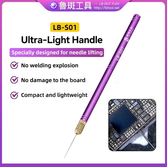 LB TOOL LB-S01 Ultra Light Handle for BGA Chip Removal No Welding Explosion No Board Damage Phone Needle Lifter Repair Hand Tool
