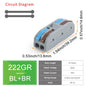 DIY GO 25PCS Universal Compact Fast BUTT Wire Connector Push-in Lever Splice Terminal Block 2/3/4/5 Pin Home LED Lighting Wiring