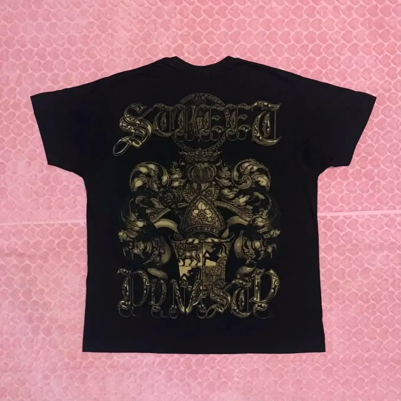 imited Stock Men's Harvester Skull T-Shirt Gothic Wings Cross Print  Vintage Streetwear Soft Breathable FabricL