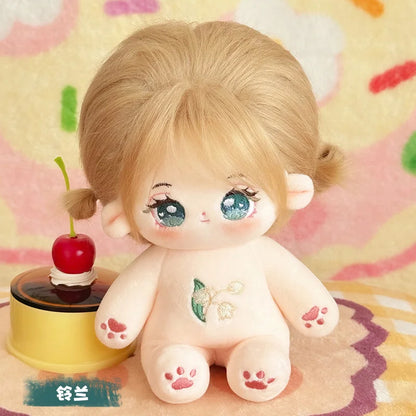 20cm Kawaii Plush Cotton Doll Idol Stuffed Super Star Figure Dolls Twelve Constellations Doll Can Change Clothes Gift