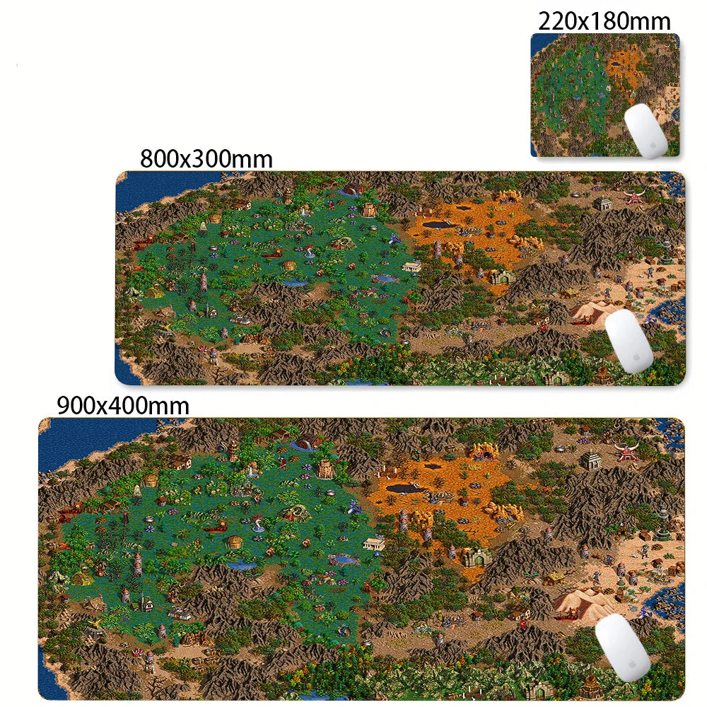Gaming Laptops Keyboard Mat Desk Protector Gamer Mats Anime Heroes of Might and Magic 3 Map Deskmat Laptop Accessories Mouse Pad