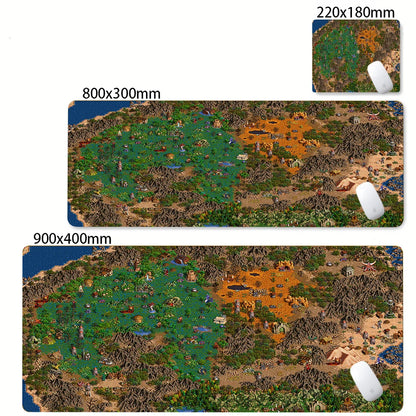 Gaming Laptops Keyboard Mat Desk Protector Gamer Mats Anime Heroes of Might and Magic 3 Map Deskmat Laptop Accessories Mouse Pad