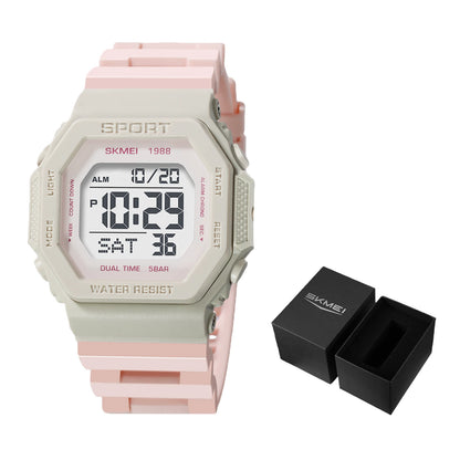 SKMEI Fashion Military Countdown Sports Digital Watches For Men Women 5Bar Waterproof Chrono Electronics Wristwatch Reloj Hombre