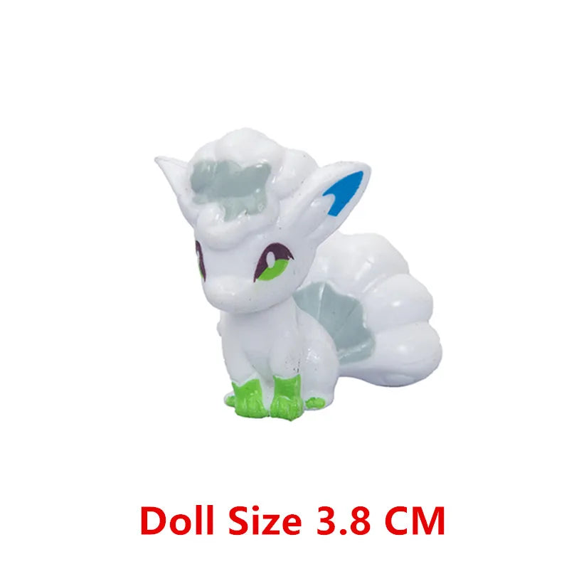 Pokemon Anime Action Figure Set - Pikachu Sun Elf Eevee Gengar Monsters Cartoon Model Toys Gift for Bulk Purchase