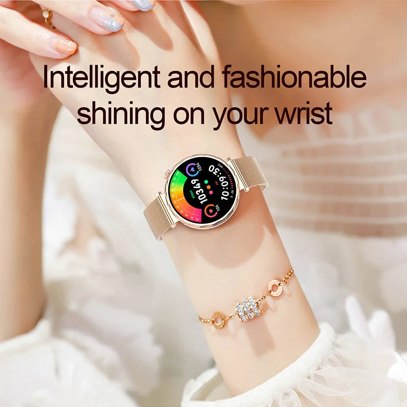 LIGE 2025 Smart Watch Women Full Circle Touch Screen Bluetooth Call Men Smartwatch Waterproof Sport Activity Fitness Watch Women