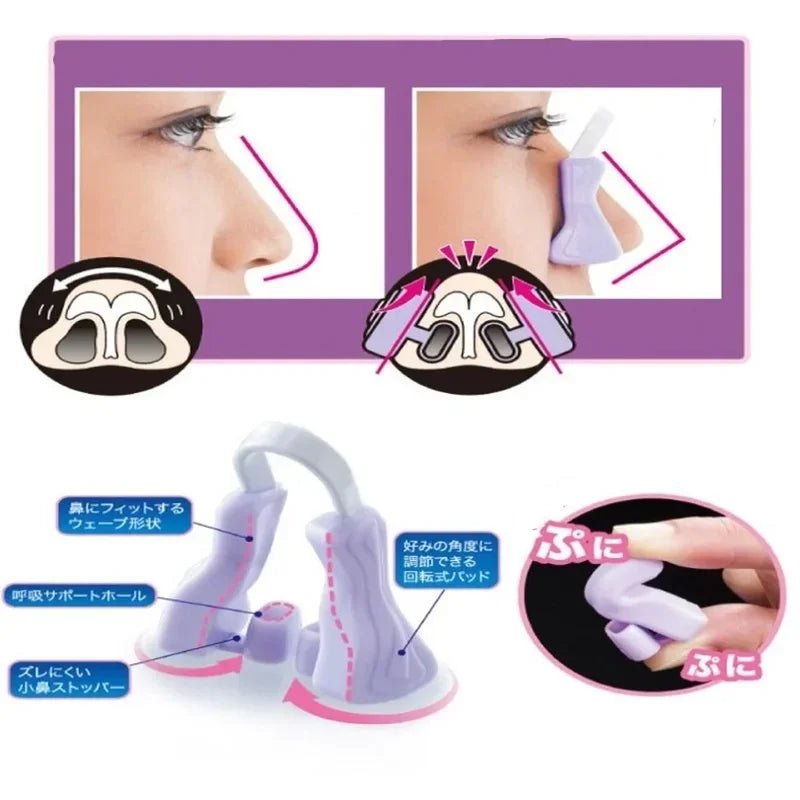1-3pc Hurtless Magic Nose Shaper Clip Nose Lifting Shaper Shaping Bridge Straightener Silicone Nose Slimmer Beauty Face Tools