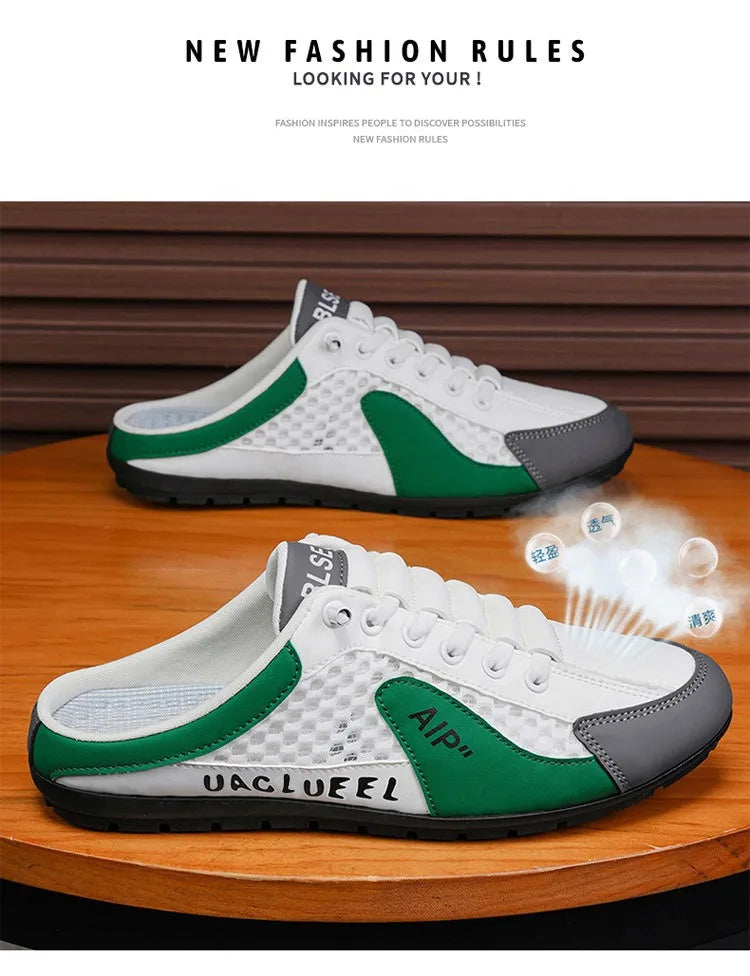 Brand protection  new men's lightweight non-slip breathable wear-resistant running sports fashion versatile casual shoes