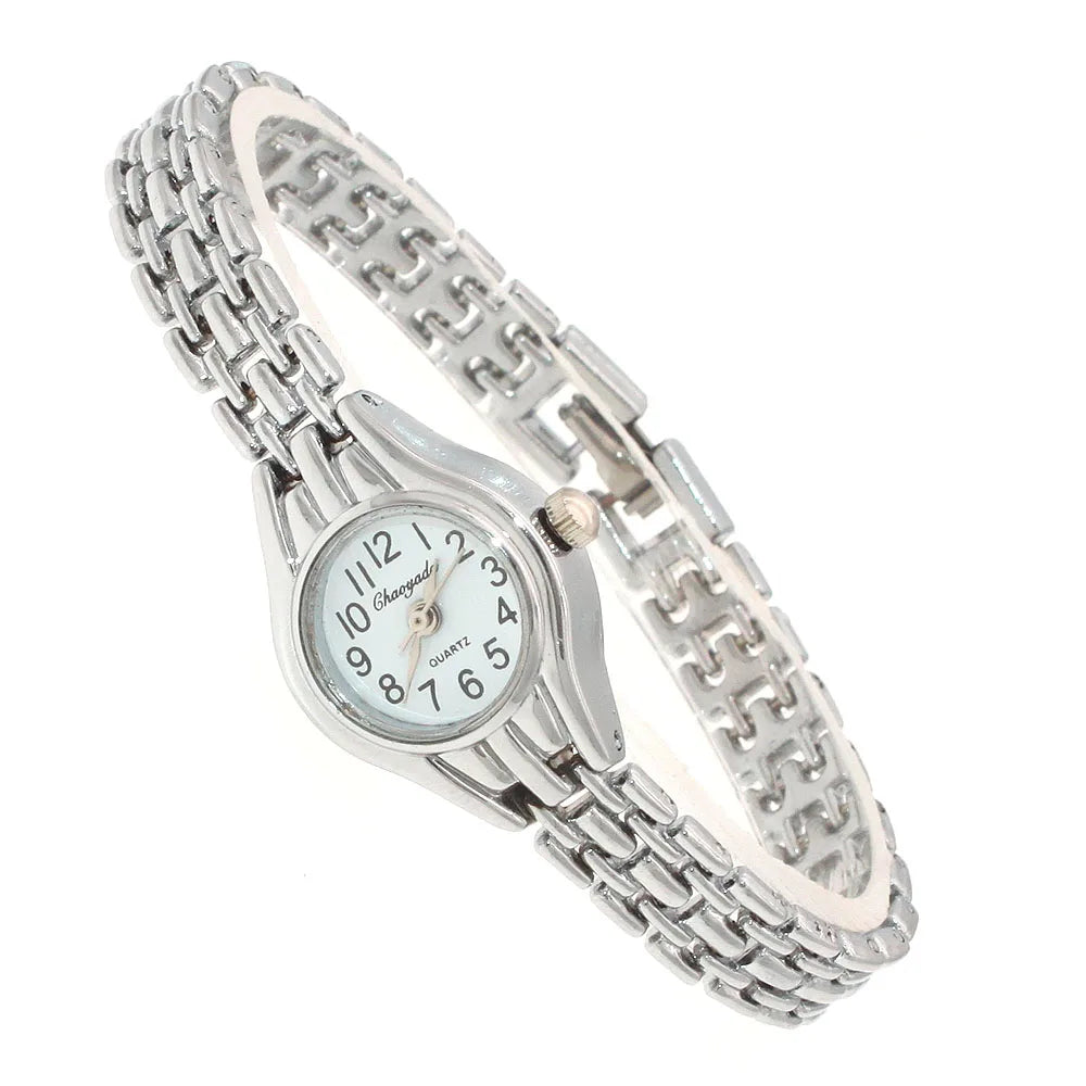 10pcs Women Bracelet Watch Golden Relojes Small Dial Quartz leisure Watch Popular Wristwatch Hour female ladies elegant watches