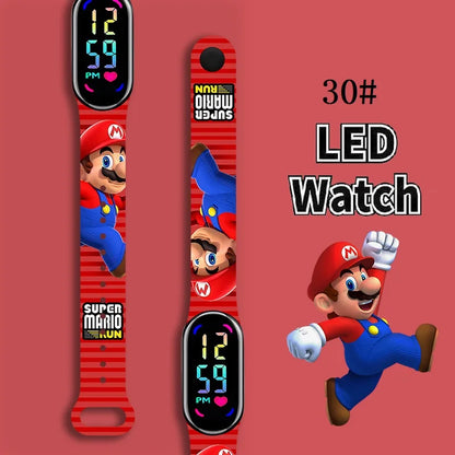 Kids LED Watch Touch Control Digital Watch Silicone Strap Waterproof Sport Wristwatch for Boys Girls Children Birthday Gift