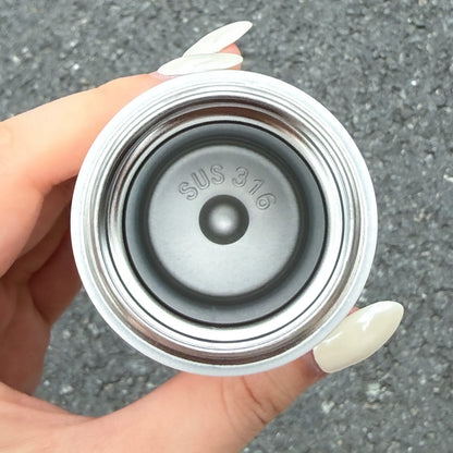 1pc Mini Stainless Steel Thermos Cup, 120ml Compact Pocket Cup, Portable Insulated Hot & Cold Water Cup for Outdoor Use