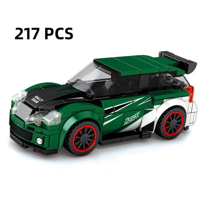 City Speed Racing MOC Car Sports Building Blocks Bricks Classic Rally sport Super Racer Vehicles Christmas gift Technical toys