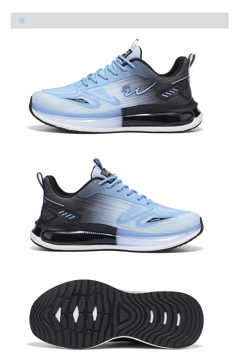 Men's breathable casual sneakers four seasons new soft sole non-slip lightweight racing outdoor running shoes speed sports shoes