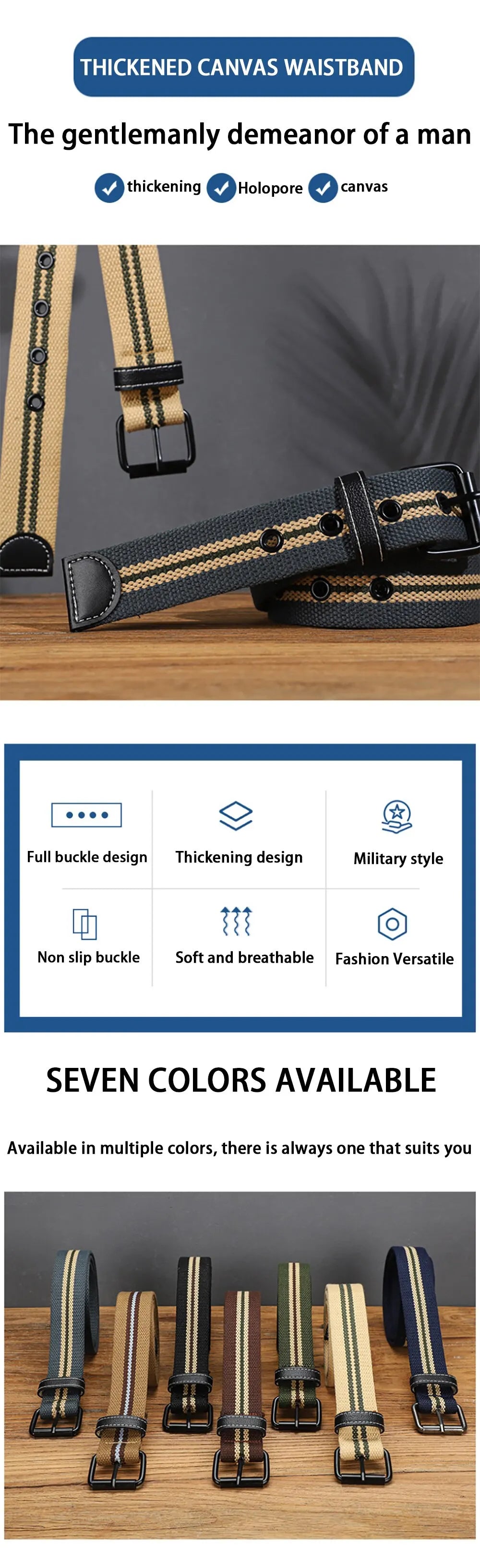 Men's Canvas Belt Casual Retro Women's Belt Outdoor Sports Belt With Jeans Belt Breathable Lightweight Eyelet Belt For Men Women