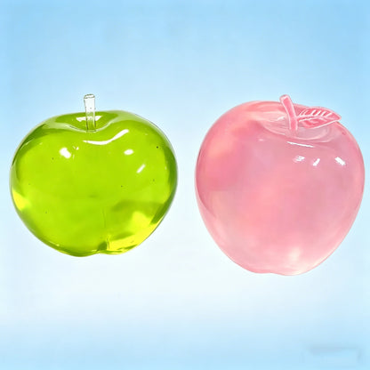 Transparent Apple Maltose Squishy Fidget Toy Stress Anxiety Relief Soft Squeeze Toy Portable Desk Accessory Office Decor Gift