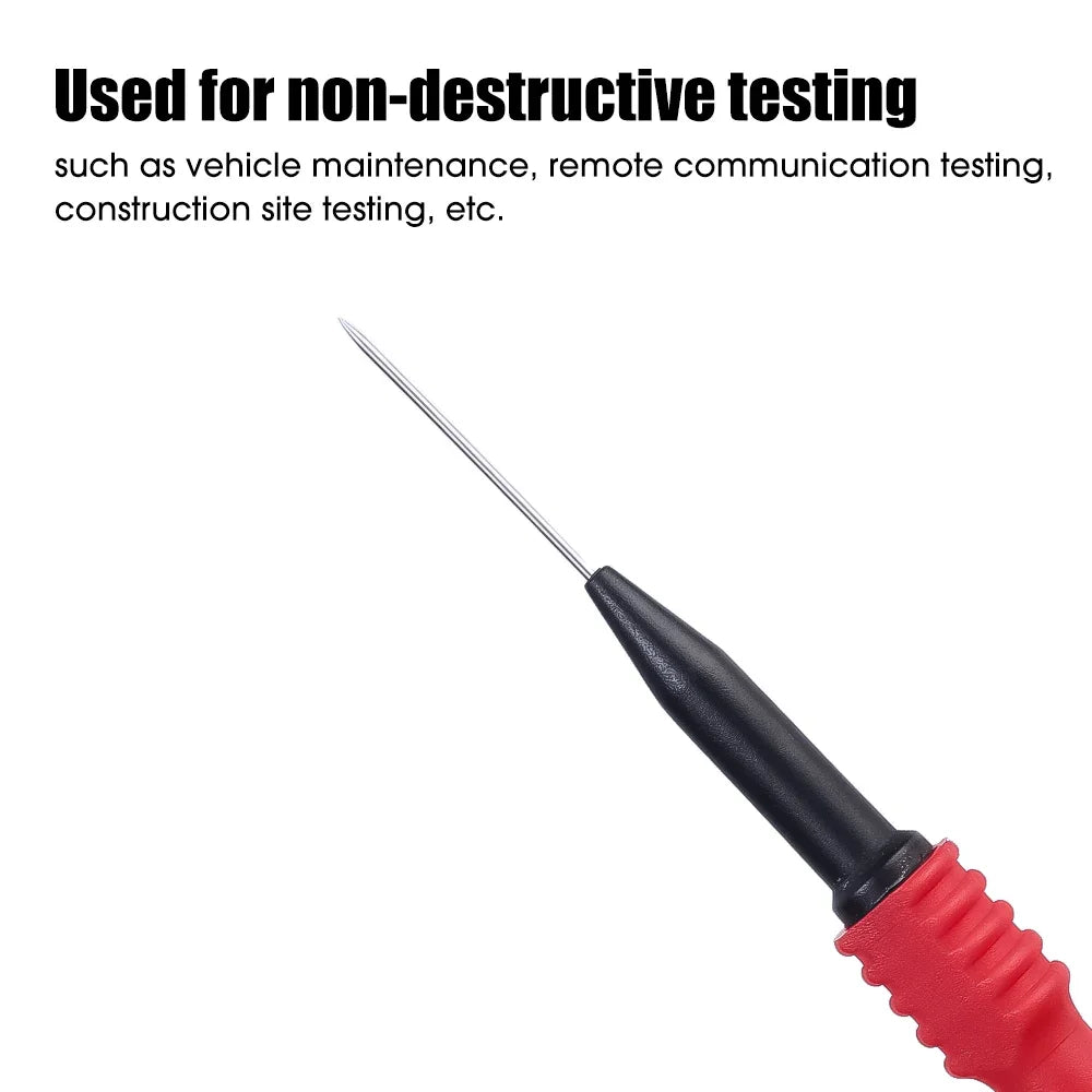 30V Diagnostic Tools Multimeter Test Lead Extention Back Piercing Needle Tip Probes Autotools Automotive Kit Machine 0.7MM