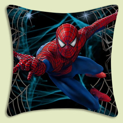 Spider-Man mascot Pillow Covers Cartoon Sofa Decorative Home Double-sided Printing Short Plush Cute Cushion Cover