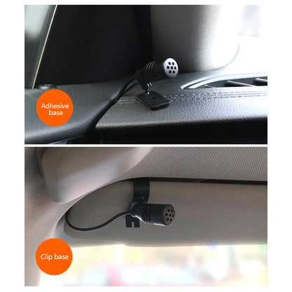 3.5mm Clip Jack Plug Mic Car Audio Microphone Stereo Mini Wired External Microphone For Auto DVD Radio 3m Long Professionals