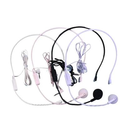 1Pc Wired 3.5mm Plug Guide Lecture Speech Headset Mic Portable Head-mounted Headset Microphone For Teaching Meeting