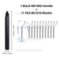 Deburring Tool Set RB1000 with Swivel Blades 1 or 11 PCS BS1010 BS1018 BK3010 BS3010 Metal Handle Deburr Tool Edge Burr Remove