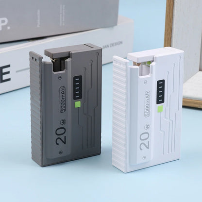 20W DIY Power Bank Box 21700 Universal Battery Charger Case Type-C Fast Charging For Mobile Phone Not Including Batteries