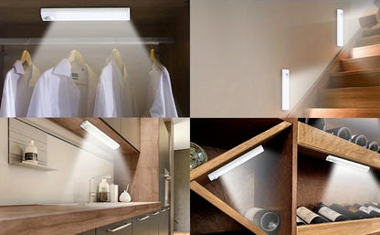 Under Cabinet Lights 6 Pack Motion Sensor Light Indoor LED USB-C Rechargeable Battery Operated Stick-On Light for Kitchen Night