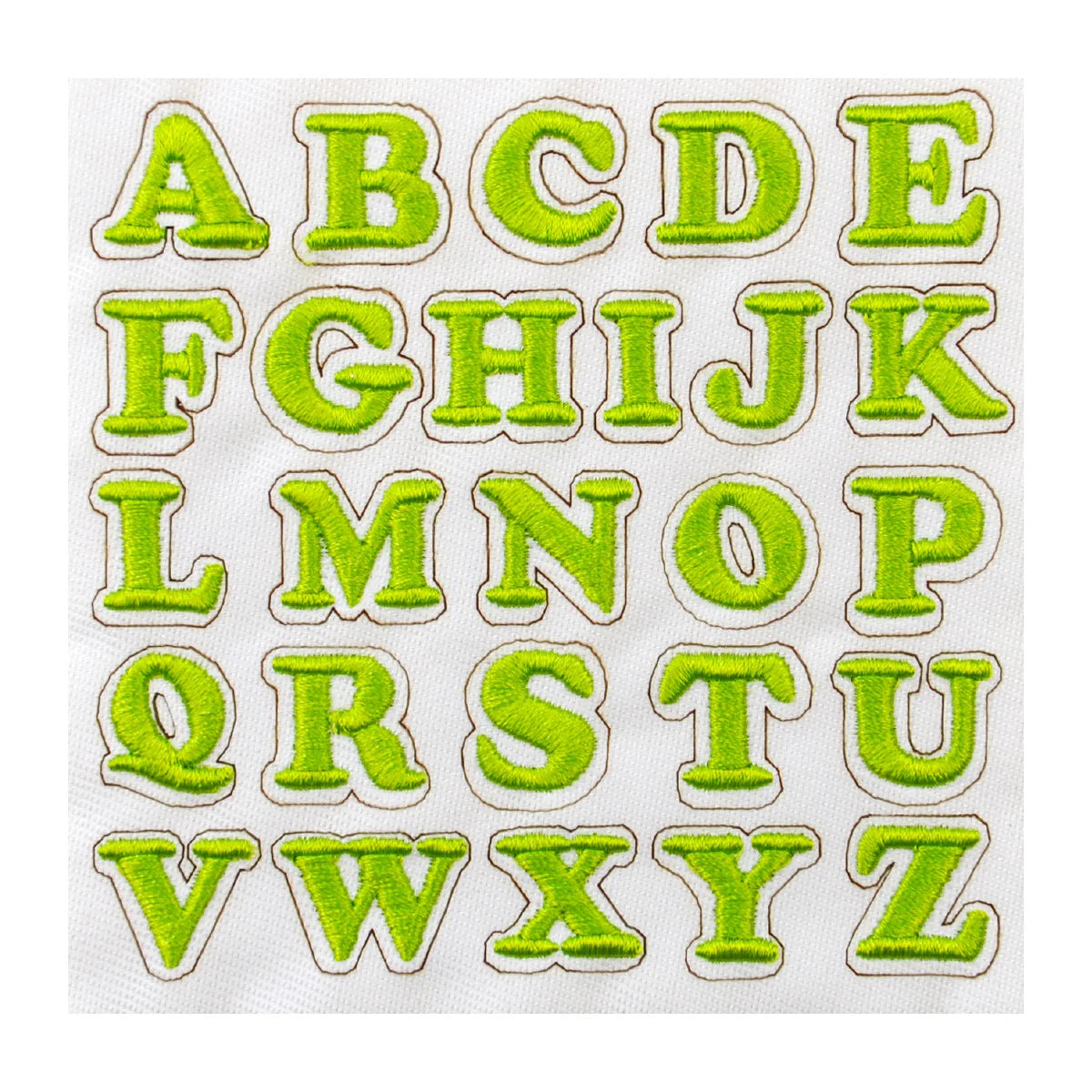 26pcs Small Letter Embroidered Patches Self-Adhesive Fabric Stickers Patche For Fabric, Clothes, Hat, Socks, Jeans,Backpacks