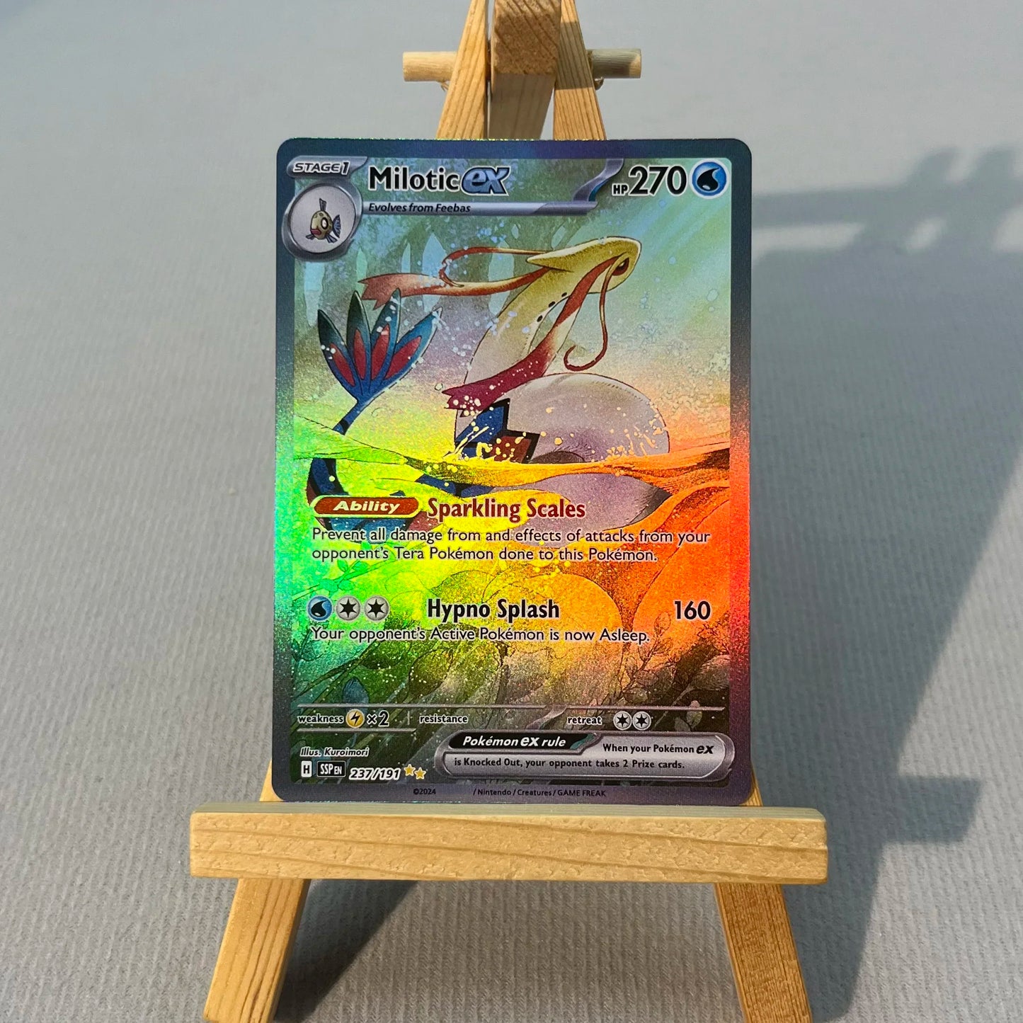 SSP BST PTCG10-003 Tcg proxy PKM Cards Milotic ex Jasmine's Gaze Rare Collection Battle Toys Gifts for Hobbies home play