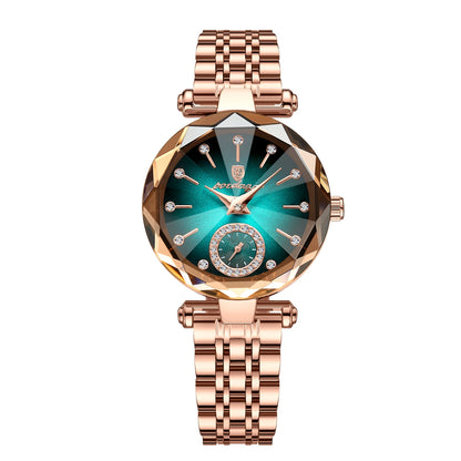 POEDAGAR Elegant Ladies Wristwatch Waterproof Stainless Steel Luxury Watch for Woman High Quality Fashion Women's Quartz Watches