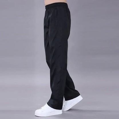 Thin Section Sweatpants Pants Male Spring Summer Casual Trousers Polyester Fiber Loose Plus Size Quick Drying Pants Sportwear